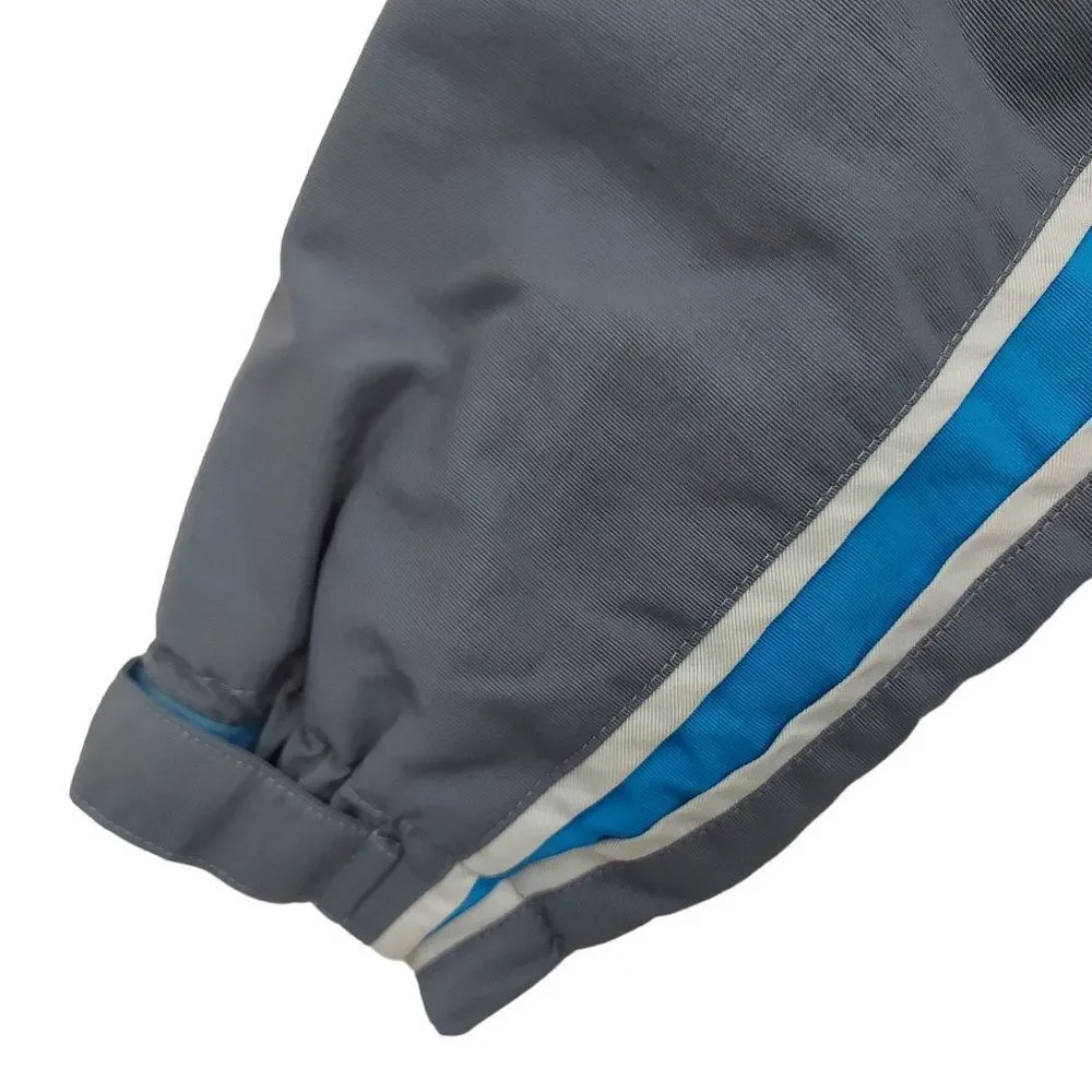 Wilson Hooded Jacket Boys Medium Gray Full Zip Fleece Insulated Water-Repellent